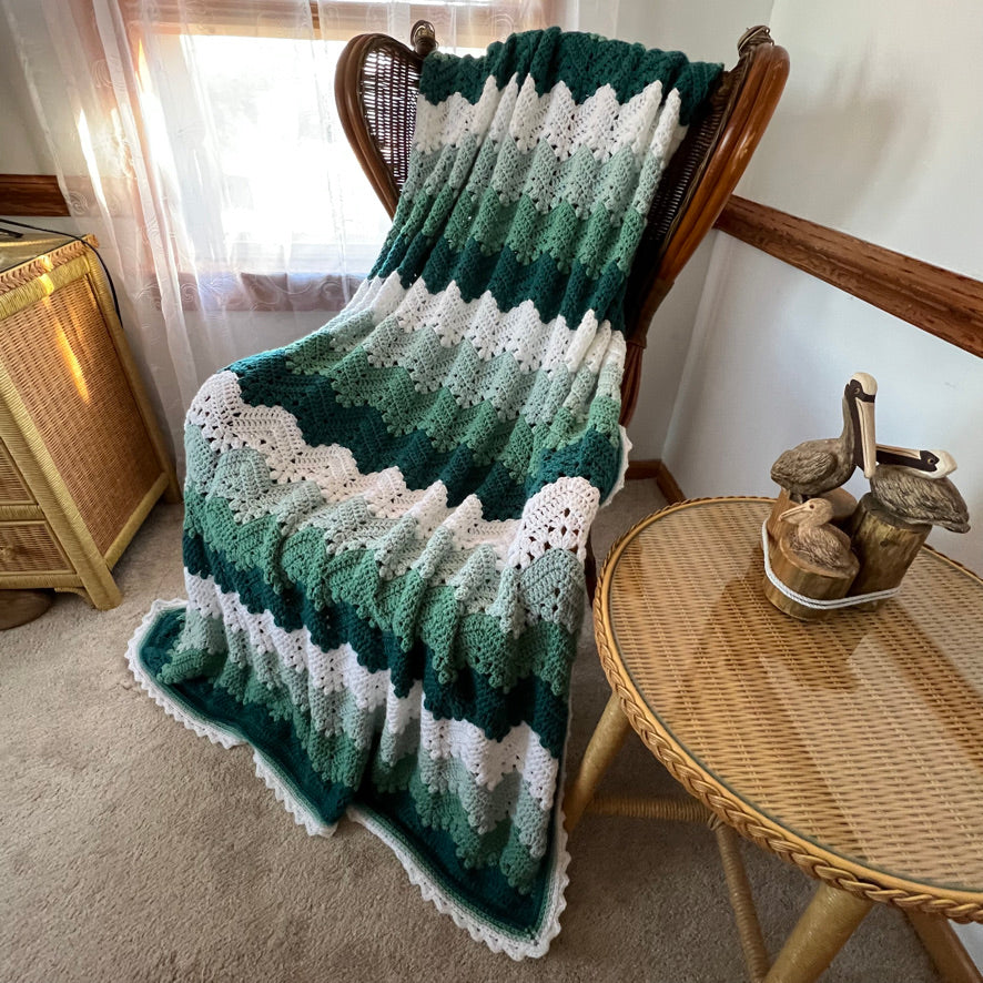 6 Day Viral Blanket Crochet Pattern WITH GRAPH by Betty McKnit