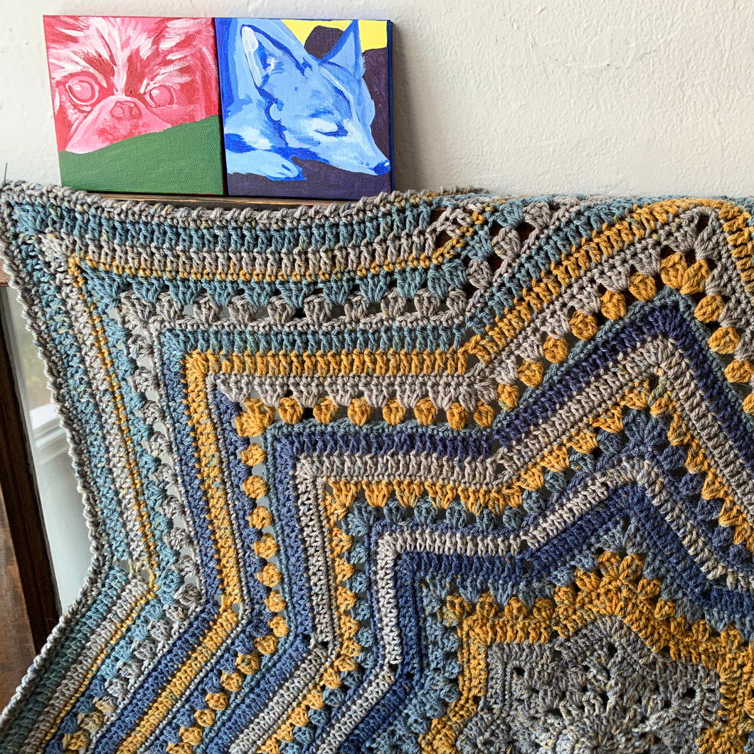 6-Day Star Blanket - Crochet Pattern by Betty McKnit