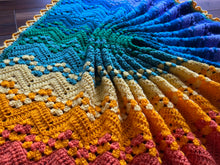 Load image into Gallery viewer, 6-Day Sweetheart Rainbow Baby Blanket Crochet Pattern by Betty McKnit
