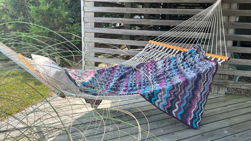 6-Day Beach House Blanket Crochet Pattern by Betty McKnit