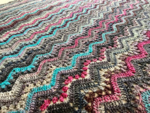 Load image into Gallery viewer, 6-Day Beach House Blanket Crochet Pattern by Betty McKnit
