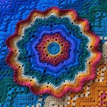 Load image into Gallery viewer, 6-Day Ridgy Didge, Retro and Sweetheart Rainbow Lovey Crochet Pattern Bundle by Betty McKnit
