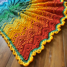 Load image into Gallery viewer, 6-Day Sweetheart Rainbow Baby Blanket Crochet Pattern by Betty McKnit
