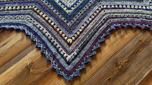 Load image into Gallery viewer, 6-Day Staro Shawl Crochet Pattern by Betty McKnit Featuring Noro Yarn
