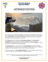 Load image into Gallery viewer, 6-Day Eras-Inspired Superstar Blanket - Crochet Pattern by Betty McKnit
