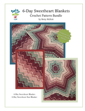 Load image into Gallery viewer, 6-Day Sweetheart and Sweetheart Star Blanket Pattern Bundle
