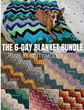 Load image into Gallery viewer, 6-Day Blanket Bundle - Six Classic Crochet Patterns by Betty McKnit
